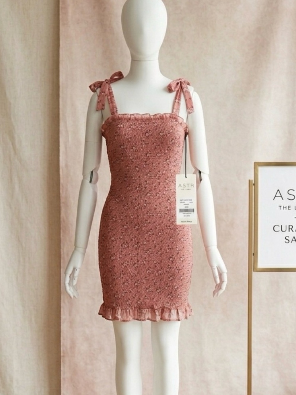 Charming Pink Floral Dress